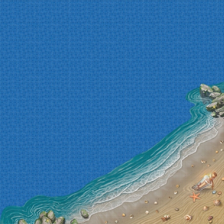 Mosaik motiv - The beach