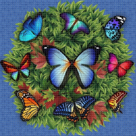 Mosaik motiv - Butterflies