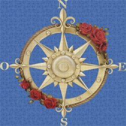 Mosaik motiv - Compass