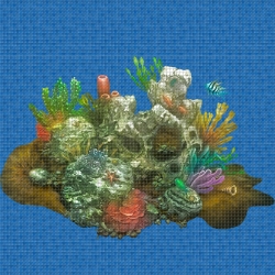 Mosaik motiv - Aquarium