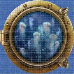 Mosaik motiv - Jellyfish