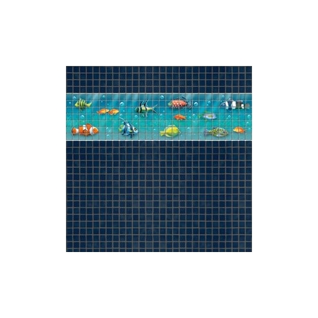 Mosaik border - Fish