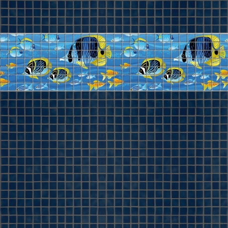 Mosaik border - Fish 2