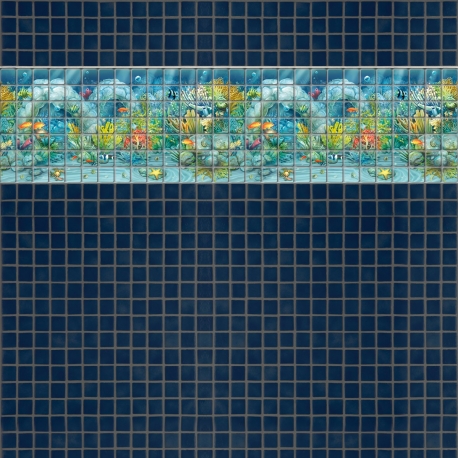 Mosaik border - Sea life