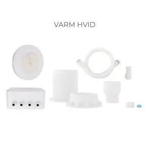 Komplet LED-lys pakke &ndash; Varm hvid &ndash; til st&aring;lpools - 